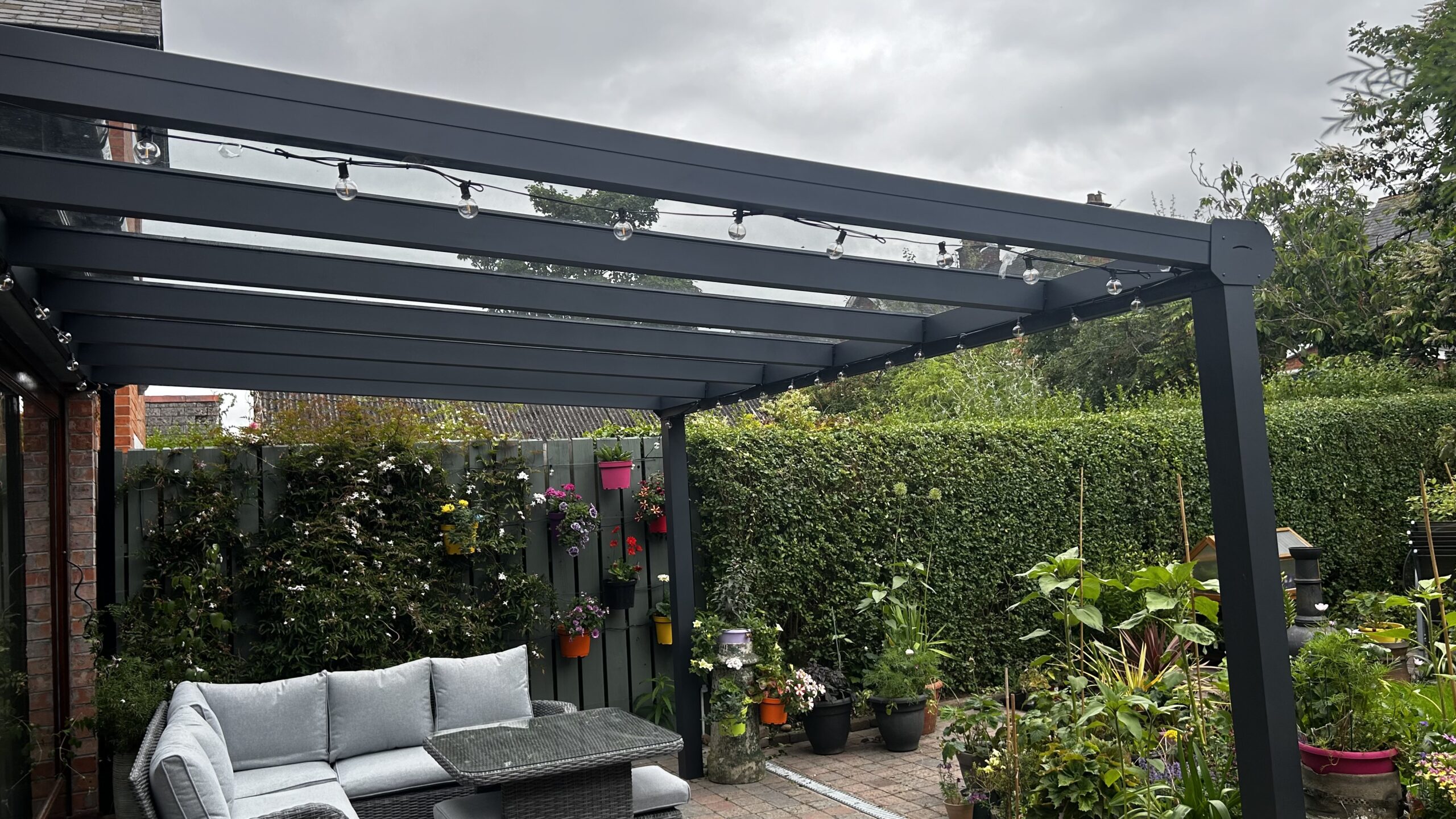 glass rough aluminium veranda