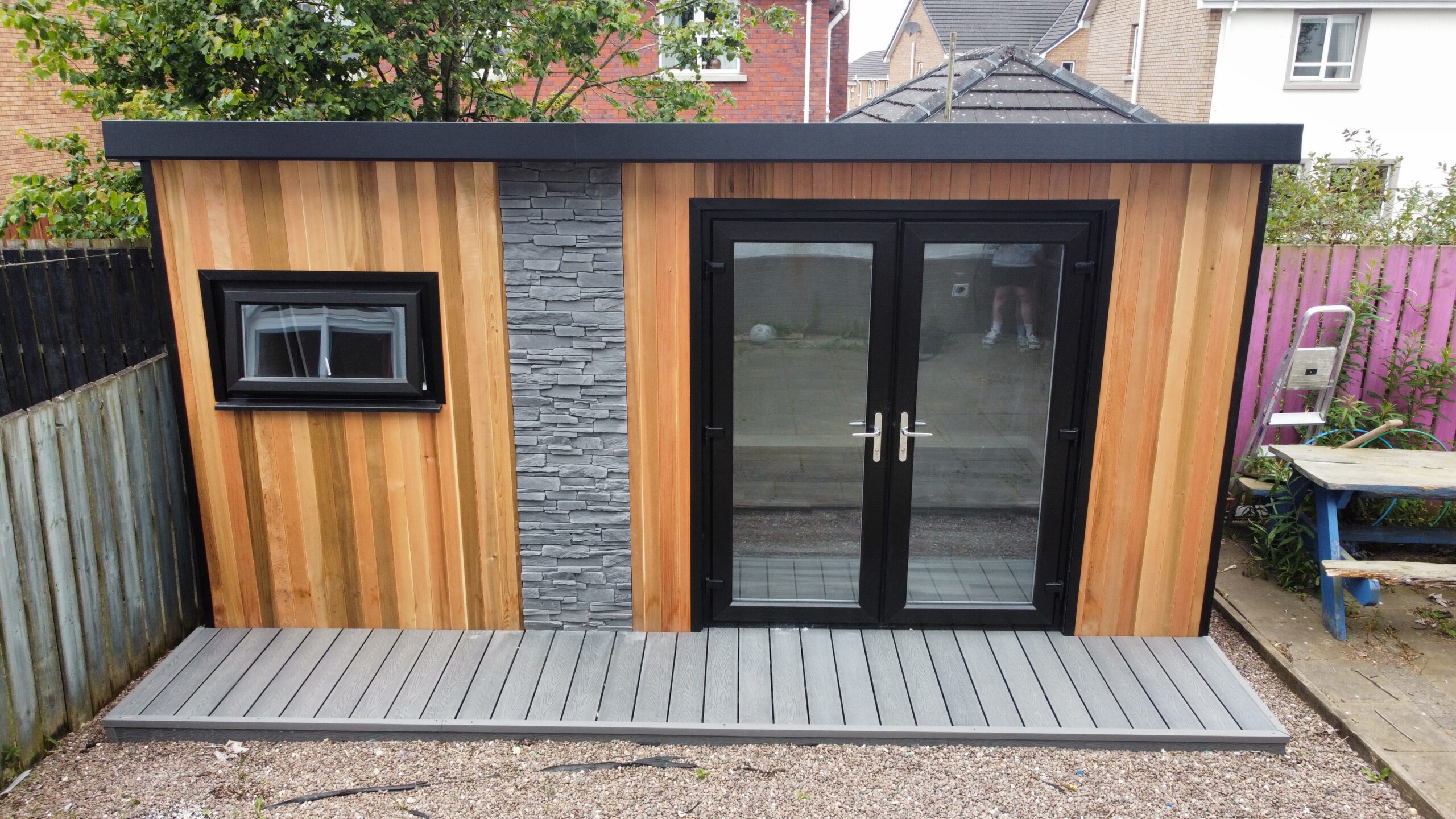 garden room with french doors