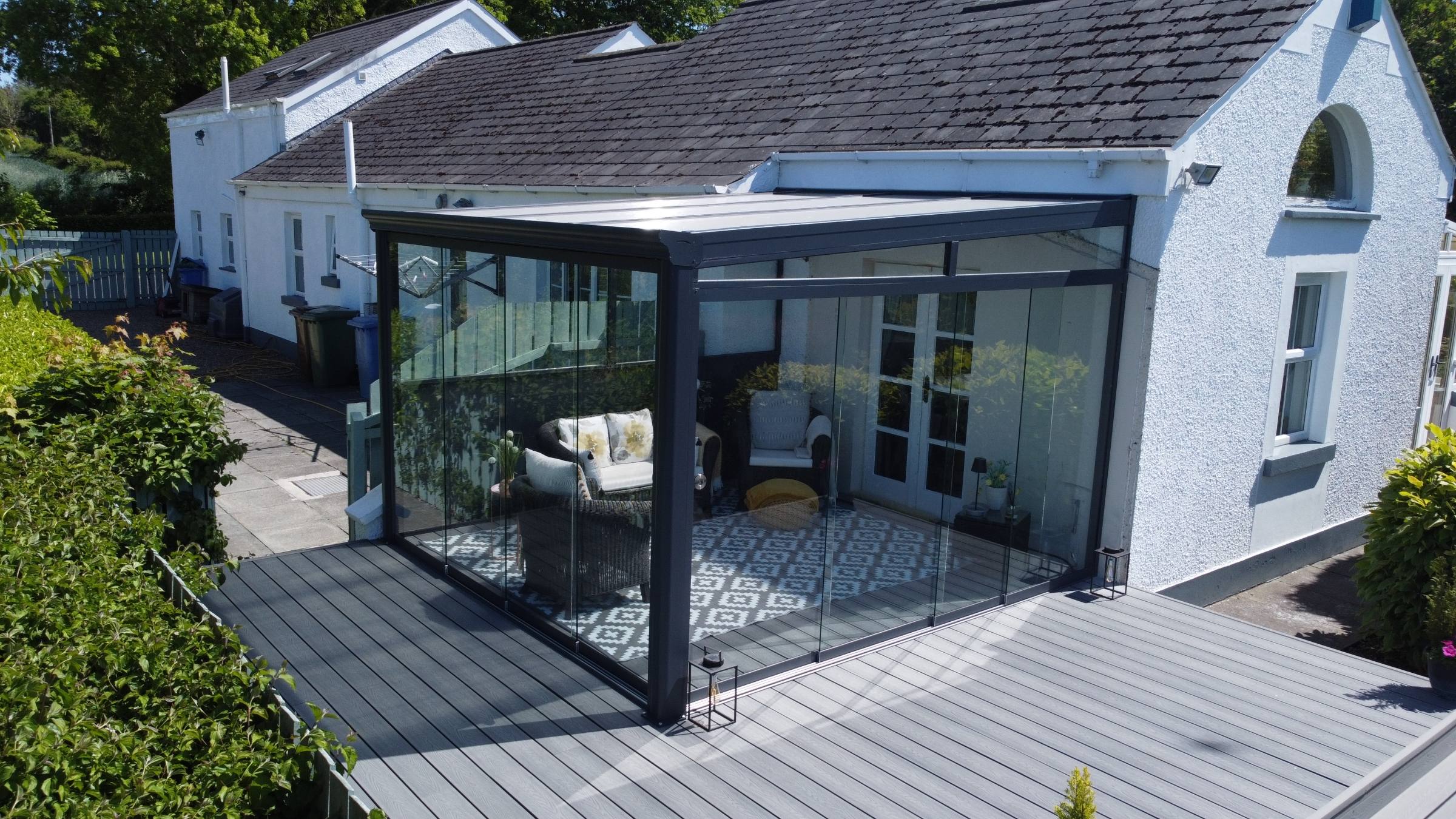 glass room with doors crumlin